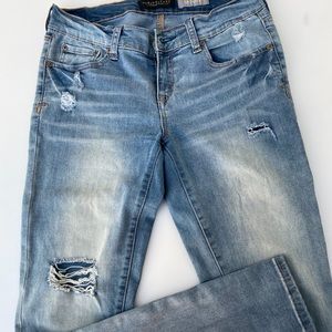 Aeropostale ripped skinny jeans size 4